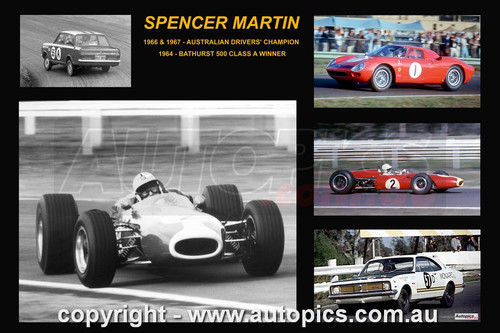 374 - Spencer Martin - A collage of a few of the cars he drove during his career
