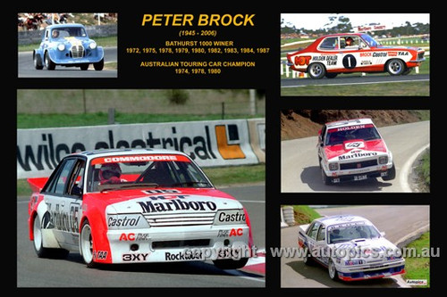 378 - Peter Brock - A collage of a few of the cars he drove during his career