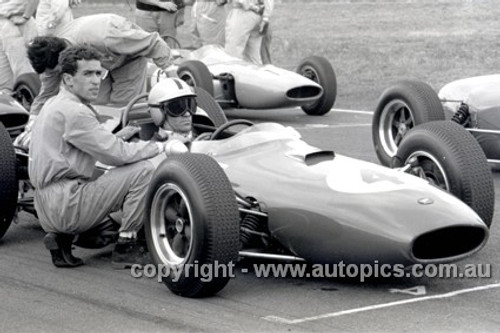 64547 - Lex Davison,  Brabham Climax -  Warwick Farm 1964 - Photographer Lance J Ruting