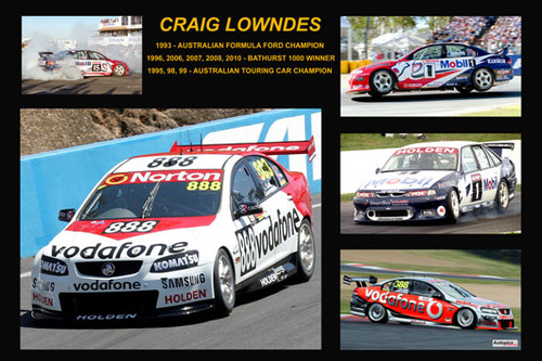 359 - Craig Lowndes - A collage of a few of the Holden cars he has driven.