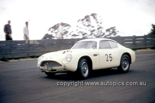 620054 -  Ian Pete Geoghegan, Zagato Aston Martin - Catalina Park Katoomba  1962 - Photographer Bruce Wells.