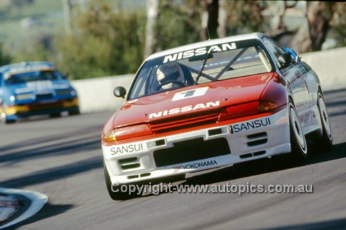 90764  -  J. Richards / M. Skaife  - Nissan Skyline GT-R - Bathurst 1990 - Photographer Ray Simpson