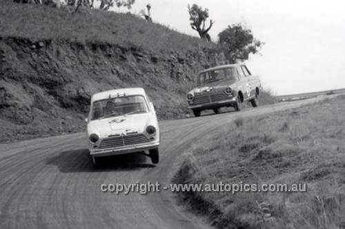 66774  - Brian Lawler & Harry Gapps, Cortina 1200 - Gallaher 500 Bathurst 1966 - Photographer Lance J Ruting