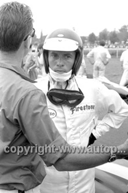 66614 - Jim Clark Lotus 39 Climax -  Tasman Series  Warwick Farm 1966 - Photographer Bruce Wells