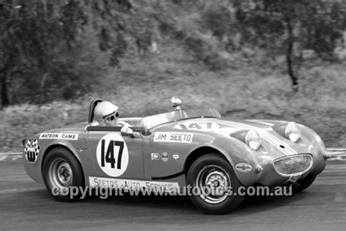 70392 - John Seeto, Austin Healey Sprite - Hume Weir 1970 - Photographer John Lindsay