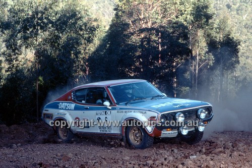 77941 - George Fury  Vic  Monty Suffern  Vic  Datsun 710 - 1977 Southern Cross Rally - Photographer Lance J Ruting