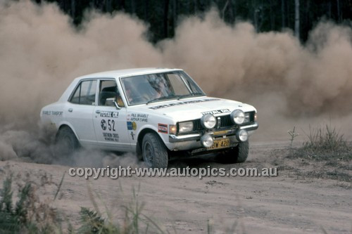 779473 - Paul Bramble  &  Chris Wheatlet, Mitsubishi Galant - 1977 Southern Cross Rally - Photographer Lance J Ruting