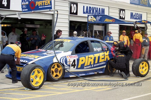 99331 - Jason Bright, Ford Falcon AU - Adelaide 500 1999 - Photographer Marshall Cass