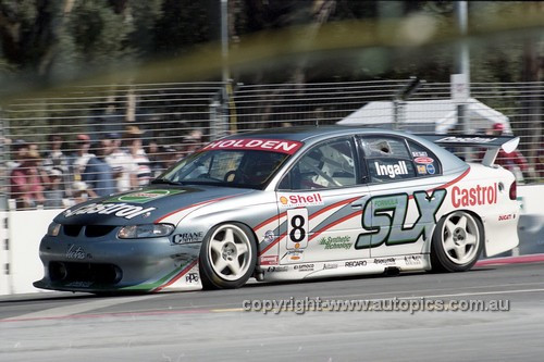 99318 - Russell Ingall, Holden Commodore VT - Adelaide 500 1999 - Photographer Marshall Cass