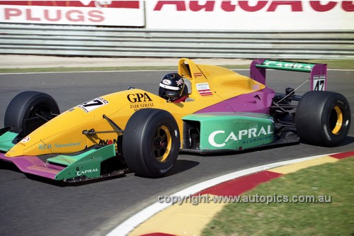 97503 - Jason Bargwanna, Reynard 92D Formula Holden  - Sandown 1997 - Photographer Marshall Cass