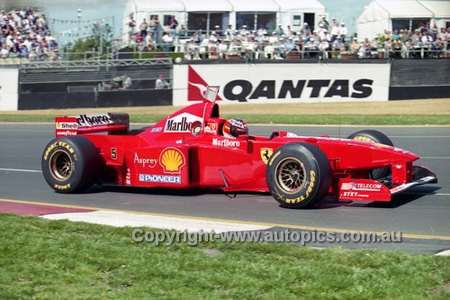 97508 - Mika Hakkinen, McLaren-Mercedes - 3rd Place, Australian Grand Prix Albert Park Melbourne 1997 - Photographer Marshall Cass