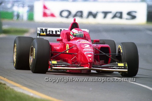96510 - Eddie Irvine, Ferrari - Australian Grand Prix Adelaide 1996 - Photographer Marshall Cass