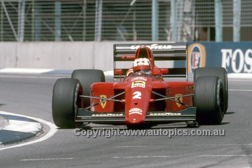 90517 - Nigel Mansell, Ferrari - Australian Grand Prix Adelaide 1990 - Photographer Darren House