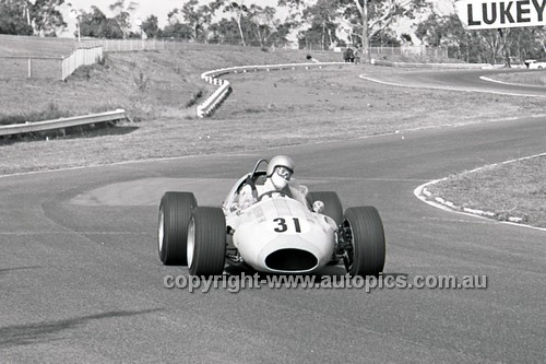 69221 - Wayne Ford, Cooper Holden - 4th May 1969  Sandown  - Photographer Peter D'Abbs