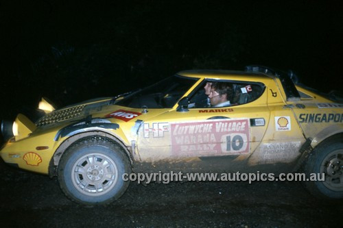 76096 - Ron Marks, Lancia Stratos - Warrana Rally 1976 - Photographer Martin Domeracki