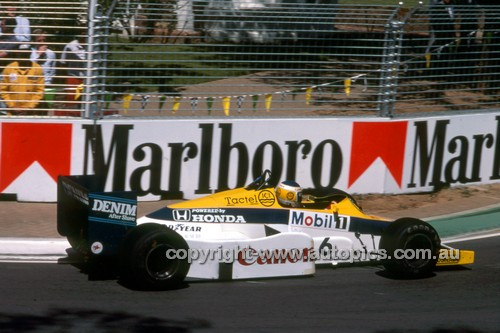 85515 - Keke Rosberg  Williams-Honda - Winner of the AGP Adelaide 1985 - Photographer Ray Simpson