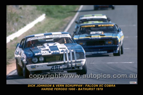 78868-1 - Dick Johnson & Vern Schuppan, Falcon XC Cobra - Hardie Ferodo 1000 Bathurst 1978