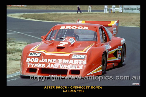 82039-1 - Peter Brock  - Chev Monza - Calder 1982  - Photographer Peter D'Abbs
