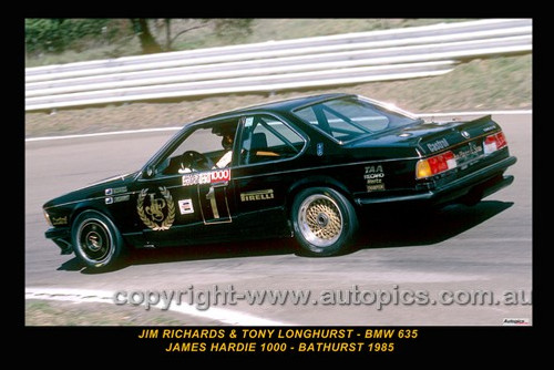 85776-1 - Jim Richards & Tony Longhurst, BMW 635 - Bathurst 1985