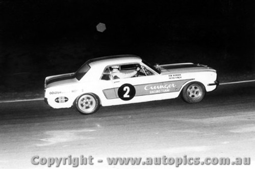 69021  -  Peter Finch  -   Ford Mustang - Oran Park 1969 - Photographer David Blanch