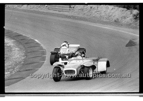 Denis Cribbin Lotus S7 & Derek Pittman Lotus super 7 - Amaroo Park 13th September 1970 - 70-AM13970-042