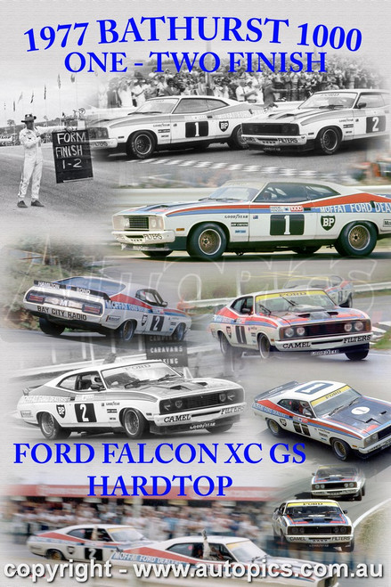 1166 - One Two Finish, Allan Moffat & Jackie Ickx also Colin Bond & Alan Hamilton, Hardie-Ferodo 1000, Bathurst, 1977, Falcon XC GS 