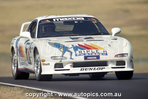 95049 - John Bowe & Dick Johnson, Eastern Creek, 12 Hour, 27/08/1995, Mazda RX-7 SP, WINNERS - Photographer Lance J Ruting