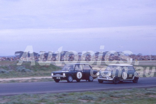 66101 - Norm Beechey, Hillman Imp & Allan King Morris Cooper - Calder 22nd May 1966 - Photographer Barry Kirkpatrick