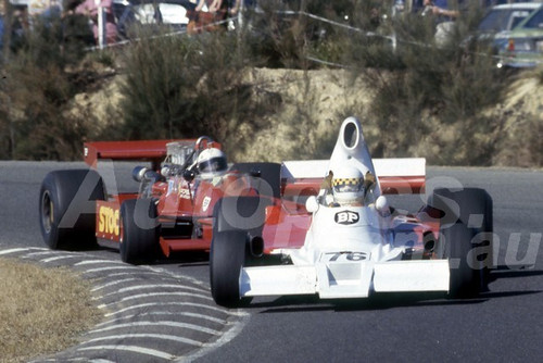 81625 - John Wright, Lola T400 &  Alf Costanzo, McLaren M26 - Amaroo 1981- Photographer Lance J Ruting