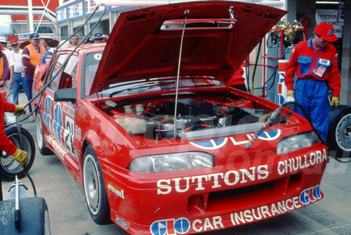 90795  -  MARK GIBBS / ROHAN ONSLOW, COMMODORE VL - Tooheys 1000 Bathurst 1990 - Photographer Ray Simpson