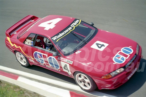 91789 - MARK GIBBS / ROHAN ONSLOW, NISSAN SKYLINE R32 GT-R - 1991 Bathurst Tooheys 1000 - Photographer Ray Simpson