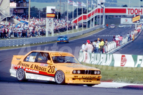 91796 - DENNY HULME / PETER FITZGERALD, BMW M3- 1991 Bathurst Tooheys 1000 - Photographer Ray Simpson