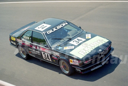 91833 - RAY GULSON / GRAHAM GULSON, BMW 635 - 1991 Bathurst Tooheys 1000 - Photographer Ray Simpson