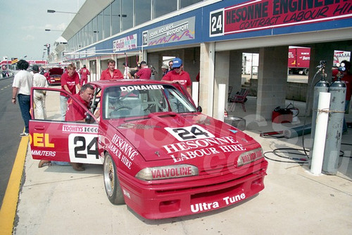 91865 - LAURIE DONAHER / MICHAEL DONAHER, COMMODORE VL - 1991 Bathurst Tooheys 1000 - Photographer Ray Simpson