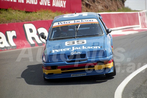 91883 - DAVID PARSONS / WAYNE PARK, FORD SIERRA - 1991 Bathurst Tooheys 1000 - Photographer Ray Simpson