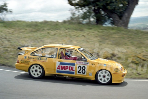 92809 - KEVIN WALDOCK / BRETT PETERS, FORD SIERRA - 1992 Bathurst Tooheys 1000 - Photographer Lance J Ruting