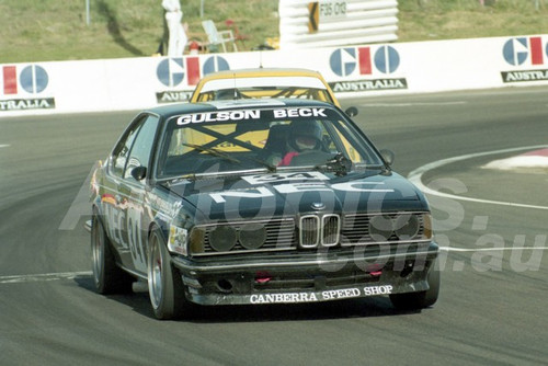92815 - RAY GULSON / GRAHAM GULSON / PETER BECK, BMW 635 - 1992 Bathurst Tooheys 1000 - Photographer Lance J Ruting