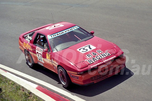 92822 - JOHN BOURKE / KEITH CARLING, TOYOTA SUPRA - 1992 Bathurst Tooheys 1000 - Photographer Lance J Ruting