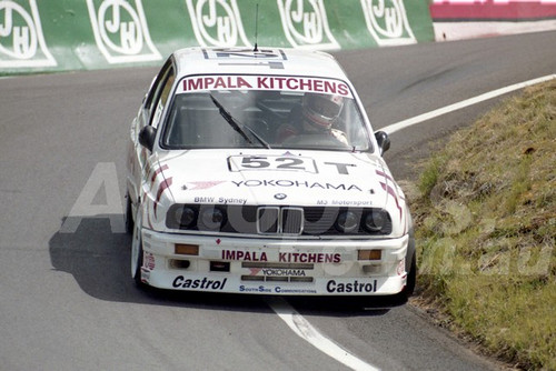 92827 - PETER DOULMAN / JOHN COTTER, BMW M3 - 1992 Bathurst Tooheys 1000 - Photographer Lance J Ruting