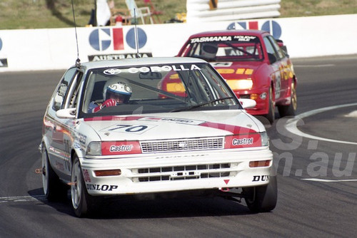 92842 - NEAL BATES / RICK BATES, TOYOTA COROLLA FX-GT - 1992 Bathurst Tooheys 1000 - Photographer Lance J Ruting