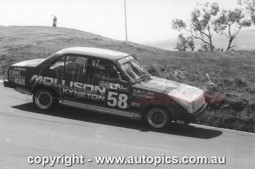 80732 - Bernie McClure & David Langman, Hardie-Ferodo 1000, Bathurst, 1980, Holden Gemini - Photographer Lance J Ruting