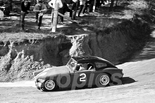 62446 - J. Copeland  Austin Healey Sprite - Templestowe Hill Climb 1962 - Photographer Peter D'Abbs