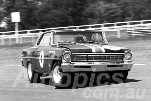 66495 - Norm Beechey, Chev Nova  - Warwick Farm 1966 - Photographer Lance J Ruting