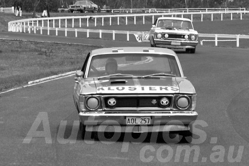 69819 - Bruce  Mcphee & Barry Mulholland  Ford Falcon XW GTHO  - Sandown 14 September 1969 _ Photographer Peter D'Abbs