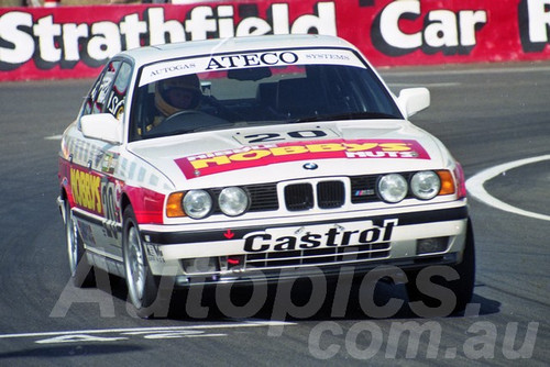 92067 - Neville Crichton Alan Jones & Tony Longhurst BMW M5 - Bathurst 12 Hour 1992 - Photographer Lance Ruting