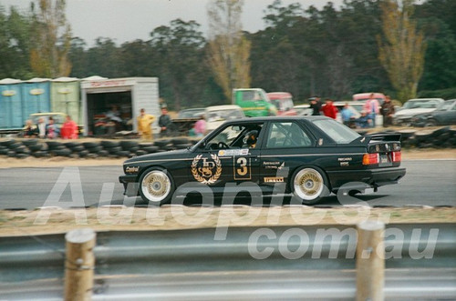 87128 - Jim Richards, BMW E30 M3 -  Symmons Plains, 8th March 1987 - Photographer Keith Midgley