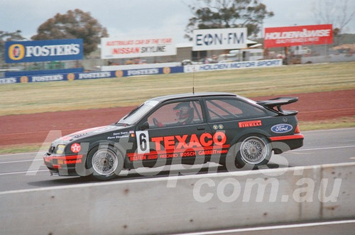 87136 - Steve Soper & Klaus Niedzwiedz, Ford Sierra  -  Calder, 11th October 1987 - Photographer Keith Midgley