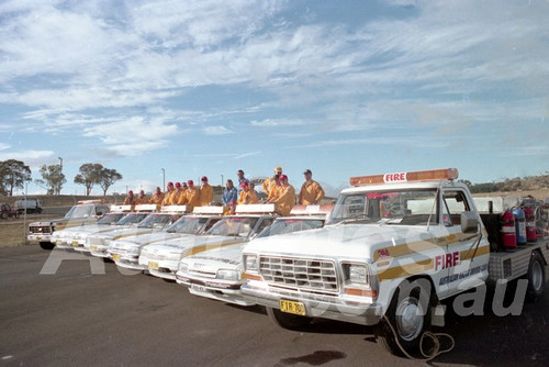 96058 -  The Fire & Rescue guys at Bathurst 19966   - Photographer Marshall Cass