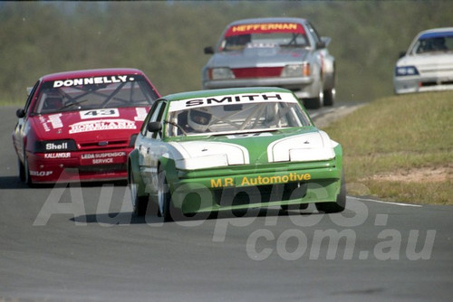 92079 - Warren Smith, Rover Vitesse & John Donnelly, Falcon EB - Sports Sedans Lakeside 3rd May 1992 - Photographer Marshall Cass