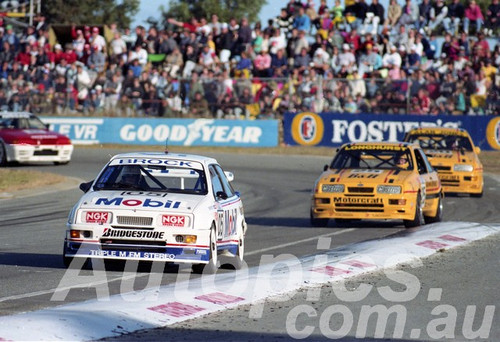 90050 - Peter Brock, Sierra RS500 - Wanneroo  24th June 1990 - Photographer Tony Burton